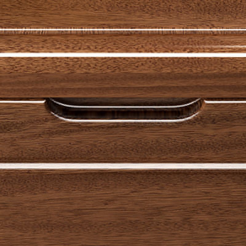 Américain de rangement traditionnel coffre en bois commode coffre