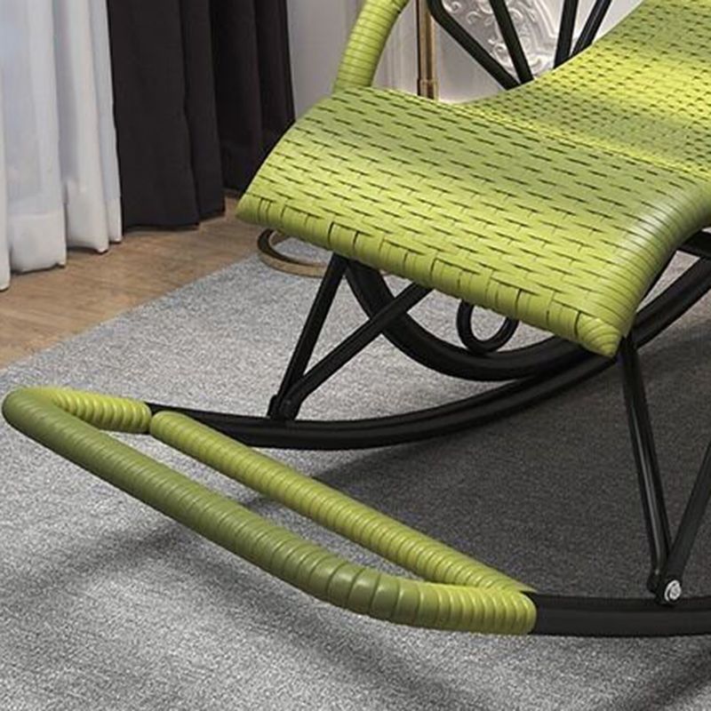 Base de hierro de estilo moderno de sofá silla de chaise rocket de chaise para balcón