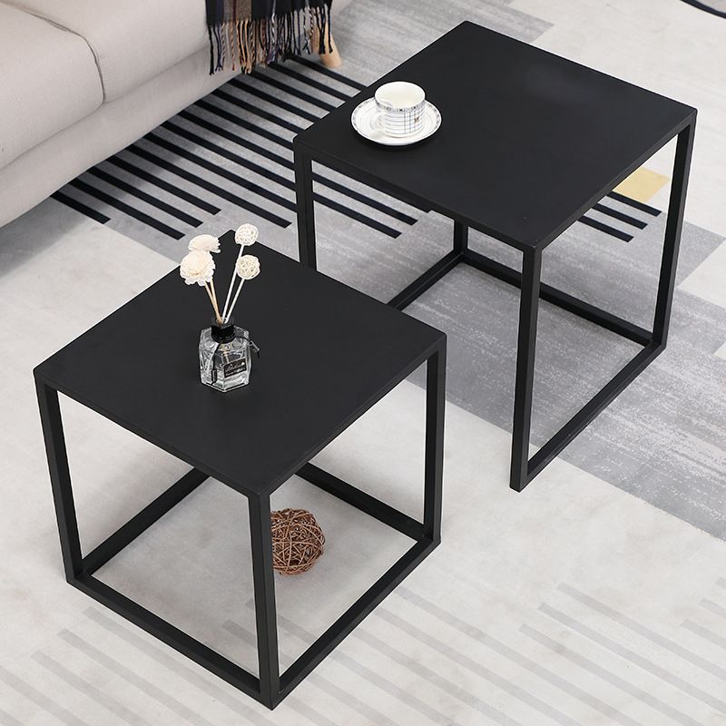 Frame 2 Nesting Coffee Table Mid-Century Metal Square Cocktail Table Clearhalo 'Coffee & Accent Tables' 'Coffee Tables' 'coffee_tables' 'furn' 'furn_coffee_tables' 'Furniture' 'Living Room Furniture' 1200x1200_1bbfeac9-b8bf-4490-8f36-f64eb4f6b6b8