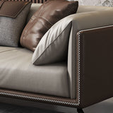 Sofá de cojines modernos 33.5 "D Sofá de brazo de esmoquin para sala de estar