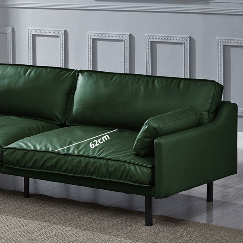 Moderno divano braccio top cuscino in pelle vera e propria