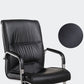 Modern Style Office Chair Black Leather No Wheels Fixed Arm Chair Clearhalo 'furn' 'furn_office_chair' 'Furniture' 'Office Chairs' 'Office Furniture' 'office_chair' 1200x1200_1bc10138-6c7a-4f18-ab6b-90f741027ce0
