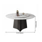 Round Pedestal Home Furniture Simple Style Marble Dining Room Collection with Turntable Clearhalo ' dining_table' 'Dining Tables & Seating' 'Dining Tables' 'furn' 'furn_dining_table' 'Furniture' 'furniture_dining_table' 'Kitchen & Dining Furniture' 'kitchen&dining_furn' 'kitchen' 'kitchen_dining_table' 1200x1200_1bc21a6b-3f0d-4e1e-bace-23ec09ee541c