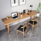 Moderner rechteckiger Schreibtisch Massivholz H-Form Office Desk
