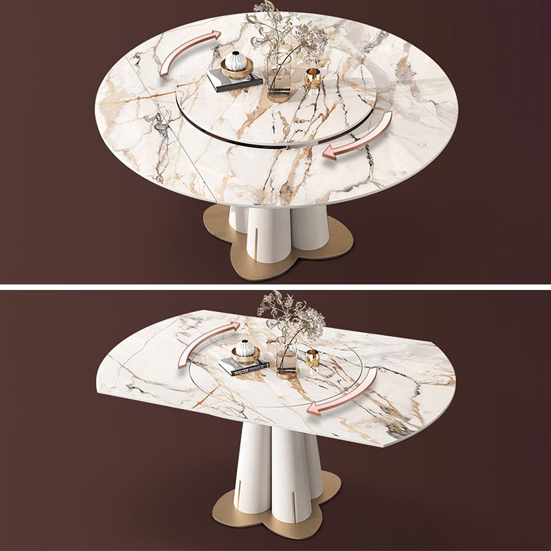 Glam Rectangle Table Set 1/3/4/5/7/9 Pieces Dining Set for Home Use