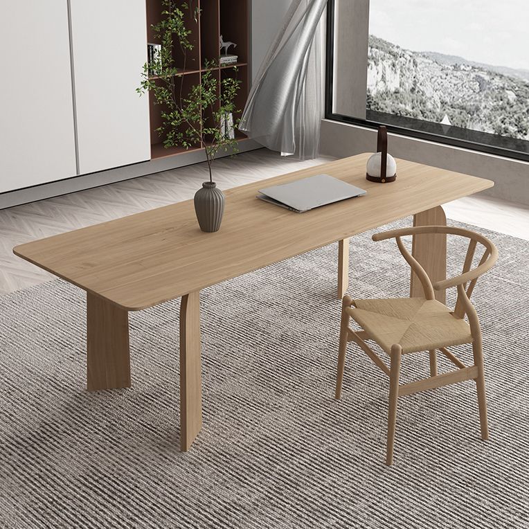 Curved Meeting Table Home Office Solid Wood Modern Writing Desk Clearhalo 'furn' 'furn_office_desk' 'Furniture' 'Office Desks' 'Office Furniture' 'office_desk' 1200x1200_1bc59828-d398-4dc8-b530-07e9053a1dfd