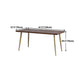 Rectangle Dining Side Table Traditional Luxury Solid Wood Dinner Table with 4 Legs Clearhalo 'Dining Tables & Seating' 'Dining Tables' 'dining_table' 'furn' 'furn_dining_table' 'Furniture' 'furniture_dining_table' 'Kitchen & Dining Furniture' 'kitchen' 'kitchen_dining_table' 1200x1200_1bc5c85d-638f-4fc2-867f-a8b887c024b6