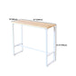 Industrial Style Bar Table Rectangle Solid Wood Bistro Bar Desk