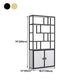 11.81"W Bookcase Glam Style Open Back Bookshelf with Cabinets for Office Home Clearhalo 'Bookcases' 'furn' 'furn_bookcases' 'Furniture' 'furniture_bookcases' 'kitchen' 'kitchen_bookcases' 'Living Room Furniture' 'Office Furniture' 1200x1200_1bc67799-6190-4ffb-94e9-c7bc46eab1b7