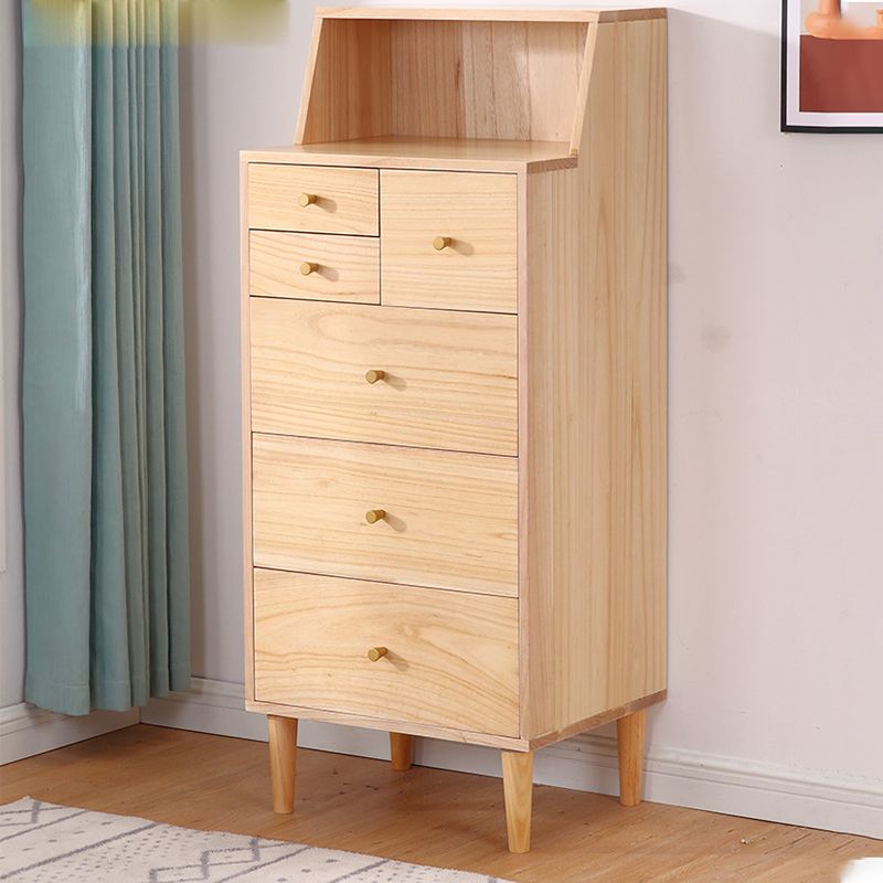 15,74 "cassa di accento largo con gambe dritte torace contemporaneo con 6 cassetti