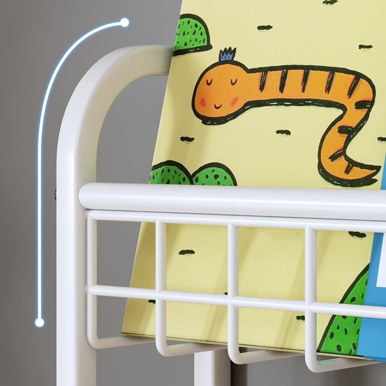 4.57"W Bookshelf Contemporary Style Wall Mounted Pure White Bookcase for Study Room