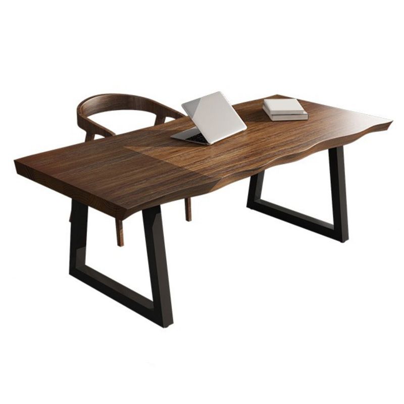 29.5 "H Contemporain Simple Wood Office Bureau Home Writing Desk avec base de traîneau