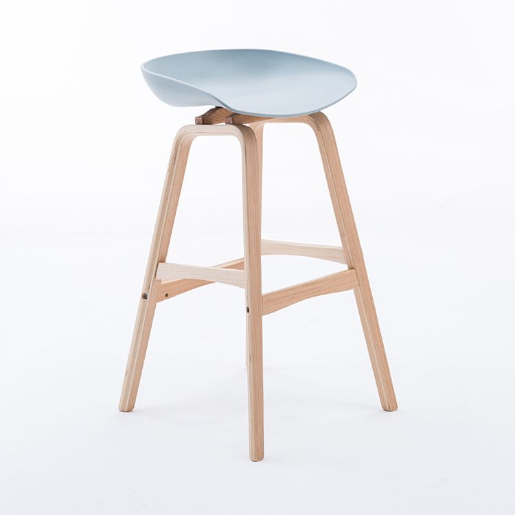 Modern Backless Barstool Indoor Wood Bar Stool with Acrylic Seat Clearhalo 'Bar Furniture' 'Bar Stools' 'bar_stools' 'furn' 'furn_bar_stools' 'furniture_bar_stools' 'Kitchen & Dining Furniture' 'kitchen&dining_furn' 'kitchen' 'kitchen_furn' Furniture' 1200x1200_1bcc0cb9-5e78-463a-812a-61538c88b932