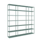 9.8" W Modern Open Storage Bookcase Metal Bookshelf with Shelves