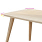 Rectangular Wood 4 Legs 1 Single Coffee Cocktail Table - 16.34" H