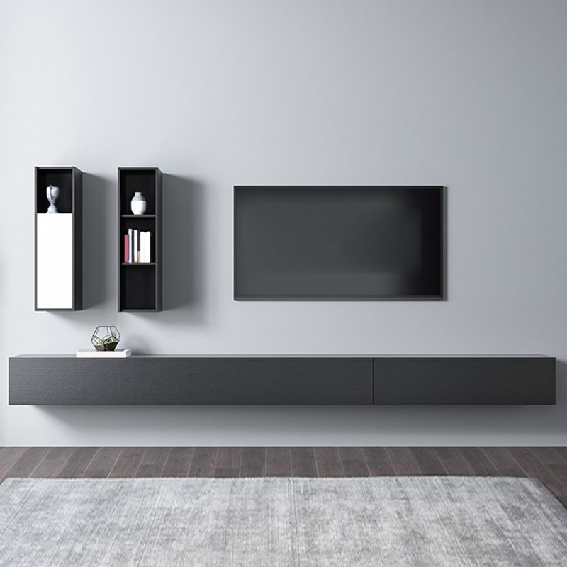 Modern Wood TV Media Stand Wall-mounted TV Console for Living Room Clearhalo 'furn' 'furn_tv_stands_entertainment_centers' 'Furniture' 'Living Room Furniture' 'TV Stands & Entertainment Centers' 'TV Stands & Media Storage Furniture' 'tv_stands_entertainment_centers' 1200x1200_1bcdee76-ccea-4e00-836a-e925953784a6