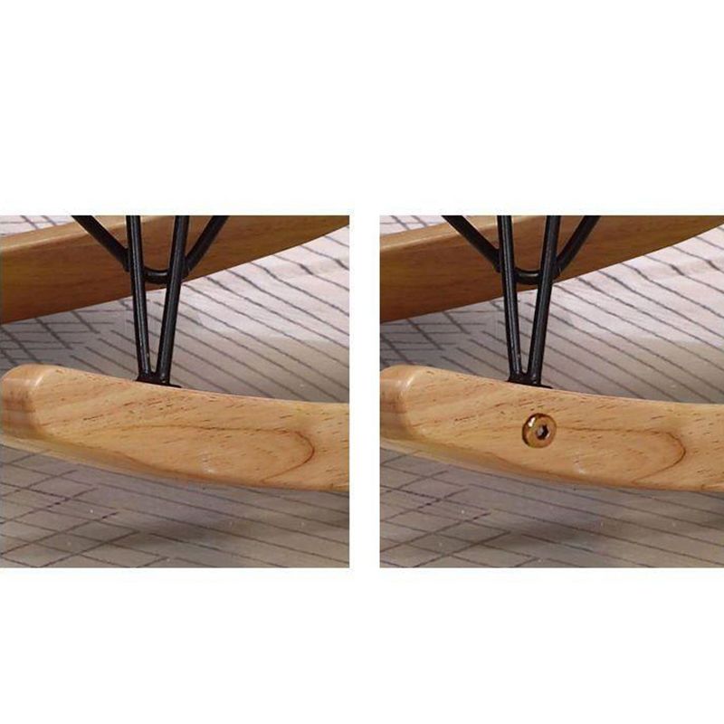 Chaise de culbuteur rembourrée moderne