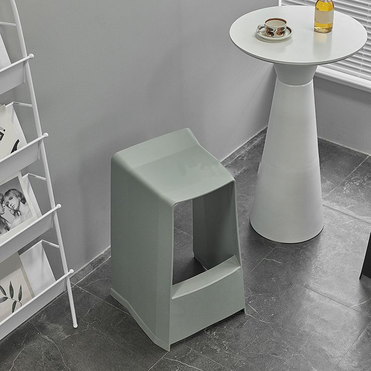 Plastikstuhlhocker moderner Stil Rückenfreie Barhocker für Wohnzimmer