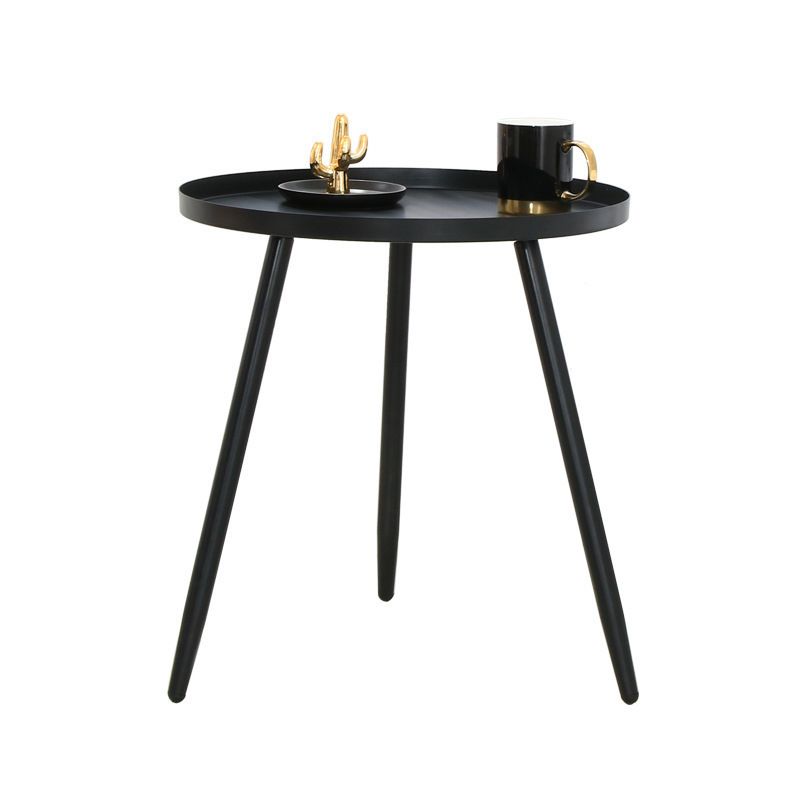 3 Legs Base Design Cocktail Table Multi-color Selection of Metal Round Coffee Table