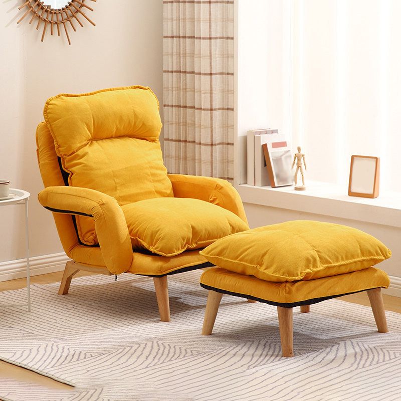 23.62 "Brede converteerbare stoel met eenvoudige vierpoten Biscuit Back Fauteuil