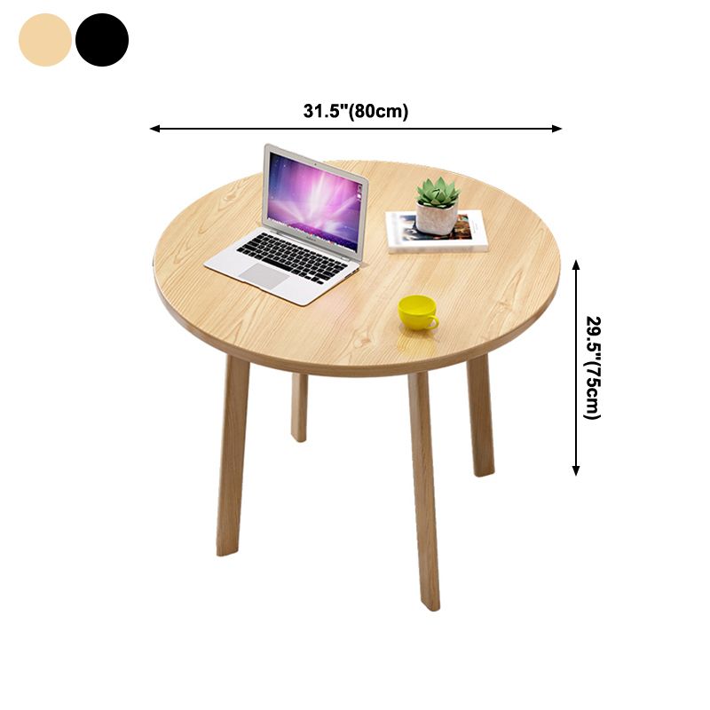 Minimalist Round Shape MDF Table Standard Dining Table for Kitchen Clearhalo ' dining_table' 'Dining Tables & Seating' 'Dining Tables' 'furn' 'furn_dining_table' 'Furniture' 'furniture_dining_table' 'Kitchen & Dining Furniture' 'kitchen&dining_furn' 'kitchen' 'kitchen_dining_table' 1200x1200_1bd03961-0fe9-46ed-bbaf-c02731e3ad37