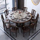 Traditional Round Dining Table for Home Brown Solid Wood Dinette Table Clearhalo 'Dining Tables & Seating' 'Dining Tables' 'dining_table' 'furn' 'furn_dining_table' 'Furniture' 'Kitchen & Dining Furniture' 1200x1200_1bd15449-1050-4ec4-8b31-4ae531fc6cee
