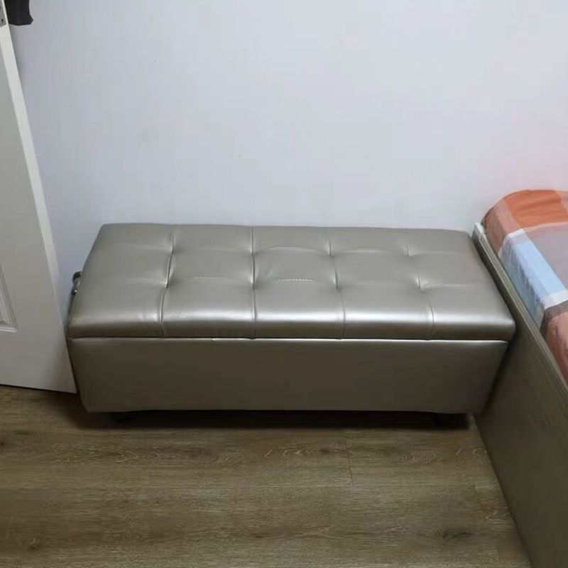 15.7"W Mid-Century Modern Bench Cushioned Tufted Seating Bench Clearhalo 'Benches' 'Chairs & Seating' 'furn' 'furn_benches' 'Furniture' 'Living Room Furniture' 1200x1200_1bd2147a-30c6-4502-9822-a2333684aab2