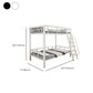Contemporary Metal Bed 82.67" Tall Open-Frame Bed in Black/White