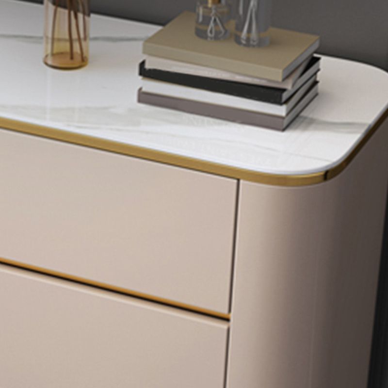 Glam Sideboard Buffet 3 Drawers and 2 Doors Adjustable Shelving Buffet Sideboard Clearhalo 'buffet_sideboard' 'Buffets & Sideboards' 'furn' 'furn_buffet_sideboard' 'Furniture' 'Kitchen & Dining Furniture' 1200x1200_1bd31bf7-66a2-432e-ae66-9060211e2b2f