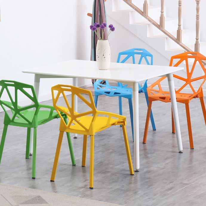 Industrial Style Dining Table 4 Legs Dining Table with Solid Wood Base for Home Use Clearhalo ' dining_table' 'Dining Tables & Seating' 'Dining Tables' 'furn' 'furn_dining_table' 'Furniture' 'furniture_dining_table' 'Kitchen & Dining Furniture' 'kitchen&dining_furn' 'kitchen' 'kitchen_dining_table' 1200x1200_1bd37584-66d5-49d5-bd7b-4fb8955f046c