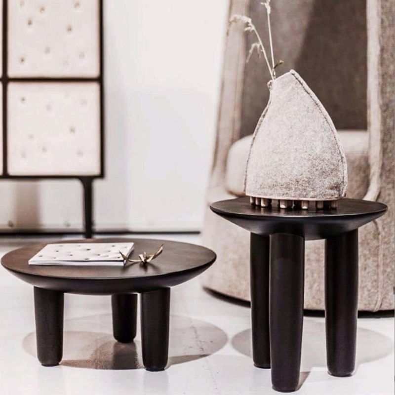 Black Finish Wood 3 Legs Cocktail Table 2-Piece Round Coffee Table Set Clearhalo 'Coffee & Accent Tables' 'Coffee Tables' 'coffee_tables' 'furn' 'furn_coffee_tables' 'Furniture' 'Living Room Furniture' 1200x1200_1bd4ebba-b0d9-42f0-94b4-012f5f3af0b1