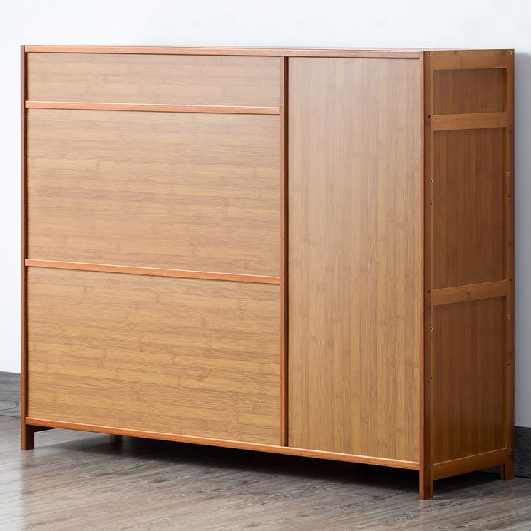 Server da pranzo di bambù Brown CABINATURA CONTEMPORATORE CONTROVERAMENTO con cassetto