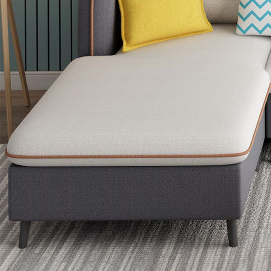 Ottomano sezionale cuscino a braccio quadrato incluso divano sezionale a 4 posti