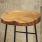 Black Iron Bar Stool Industrial Style Wood Backless Counter Stool with Saddle Seat Clearhalo 'Bar Furniture' 'Bar Stools' 'bar_stools' 'furniture_bar_stools' 'Kitchen & Dining Furniture' 'kitchen&dining_furn' 'kitchen' 'kitchen_furn' Furniture' 1200x1200_1bd7cb33-ee16-40a6-a391-370ce5de967b
