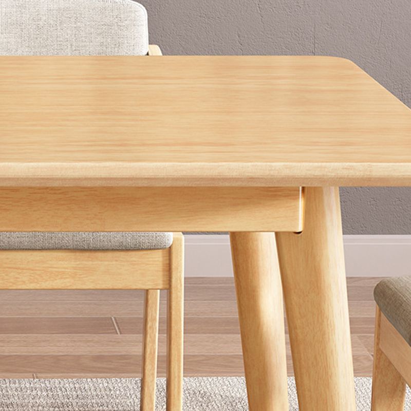 Dining Room Dinner Kitchen Table Rubberwood Solid Wood Dining Table Clearhalo 'Dining Tables & Seating' 'Dining Tables' 'dining_table' 'furn' 'furn_dining_table' 'Furniture' 'Kitchen & Dining Furniture' 1200x1200_1bd8b97b-cc6e-46d1-9fa3-a66e0d21ba7f