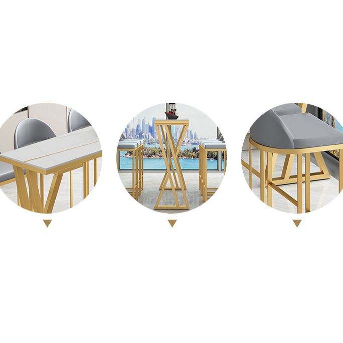 Contemporary Stone Top Bar Counter Rectangle Bar Counter with Sled Base Clearhalo 'Bar Furniture' 'Bar Tables' 'bar_tables' 'furn' 'furn_bar_tables' 'Furniture' 'furniture_bar_tables' 'Kitchen & Dining Furniture' 1200x1200_1bdc5f7d-df3c-4e51-a1af-accd5e367c52