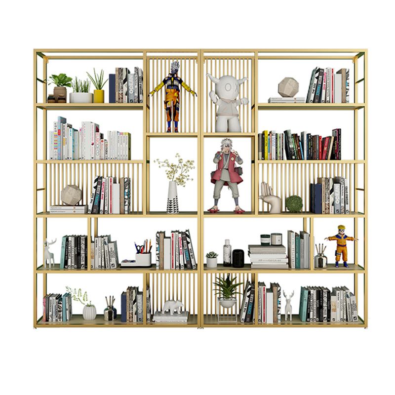 Open Back Shelf Bookcase Glam Style Bookcase for Office and Study Room Clearhalo 'Bookcases' 'furn' 'furn_bookcases' 'Furniture' 'furniture_bookcases' 'Office Furniture' 1200x1200_1bdc6845-1652-409f-bf17-5826f913d82c