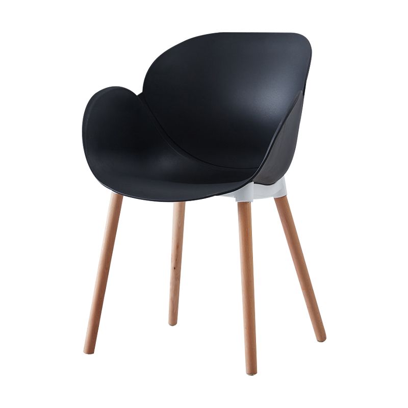 Contemporary Dining and Accent Chairs Matte Finish Plastic Solid Back Chair Clearhalo ' kitchen&dining_furn' 'Dining Chairs' 'Dining Tables & Seating' 'dining_chair' 'Furniture' 'furniture_dining_chair' 'Kitchen & Dining Furniture' 'kitchen' 1200x1200_1bdda8a6-207d-448d-9671-246427ab001c