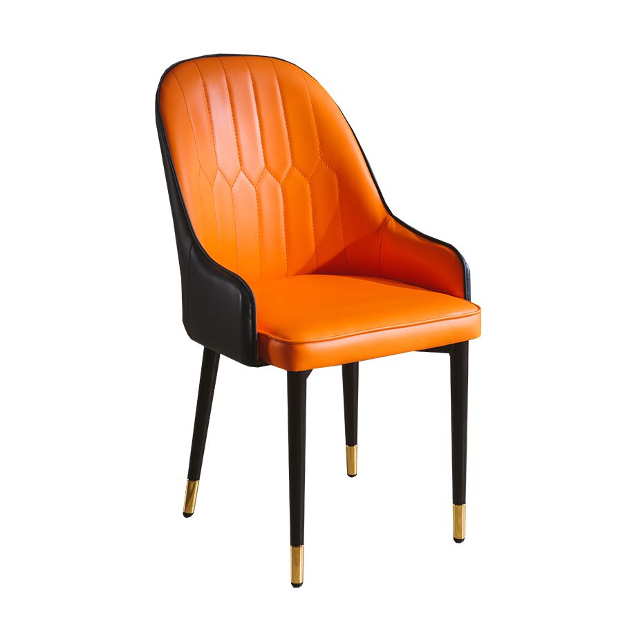 Glam Style Metal Dining Chairs Matte Finish Dining Arm Side Chair for Kitchen Clearhalo ' kitchen&dining_furn' 'Dining Chairs' 'Dining Tables & Seating' 'dining_chair' 'furn' 'furn_dining_chair' 'Furniture' 'furniture_dining_chair' 'Kitchen & Dining Furniture' 'kitchen' 1200x1200_1bddb786-0ae0-4a08-bd60-0970bd194977