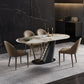 Glam Style Sintered Stone Dining Set 1/4/5/7 Pieces Dining Set Clearhalo 'Dining Room Sets' 'Dining Tables & Seating' 'dining_room_set' 'furn' 'furn_dining_room_set' 'Furniture' 'furniture_dining_room_set' 'Kitchen & Dining Furniture' 1200x1200_1bdf5193-e062-4eb3-9f07-1cad28b7ce0f