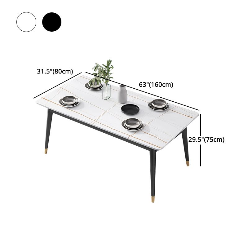 1/3/5/7 Pcs Metal Modern Dining Set with Rectangle Table Dinette Set Clearhalo 'Dining Room Sets' 'Dining Tables & Seating' 'dining_room_set' 'Furniture' 'furniture_dining_room_set' 'Kitchen & Dining Furniture' 'kitchen&dining_furn' 'kitchen' 1200x1200_1be0d42e-40ff-4ee7-a19d-5e2e2e51224d