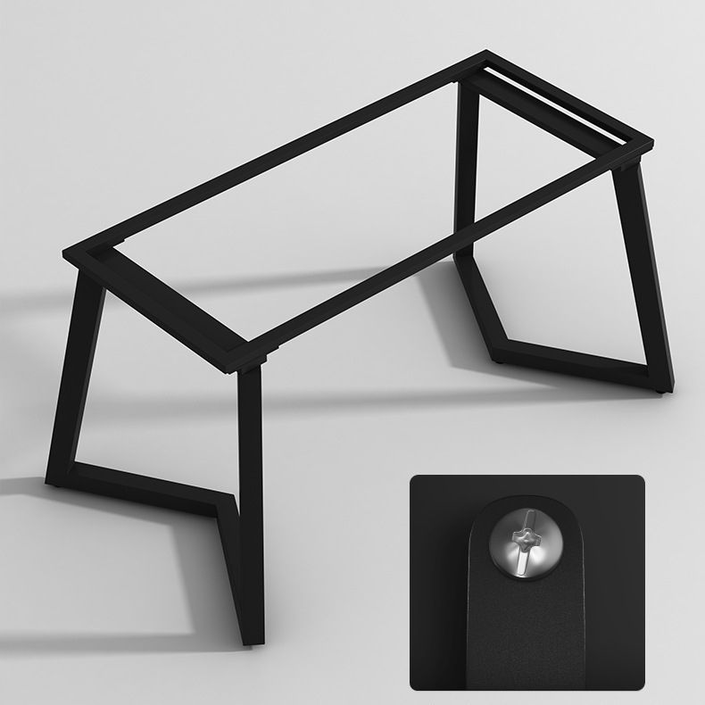 Industrial Style Dining Table Sintered Stone Rectangle Table for Home Clearhalo 'Dining Tables & Seating' 'Dining Tables' 'dining_table' 'furn' 'furn_dining_table' 'Furniture' 'Kitchen & Dining Furniture' 1200x1200_1be0f3e6-b11a-4fae-b8f8-202aecdf90f7