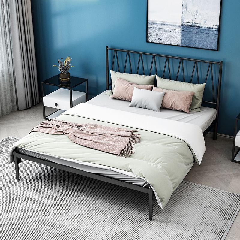 Metal Open-Frame Bed Minimalist Mattress Included Standard Bed Clearhalo 'Bedroom Furniture' 'Beds' 'furn' 'furn_beds' 'Furniture' 1200x1200_1be0fe3c-66d7-4ae6-a0ca-18c3462849d1