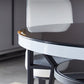 Glass Dining Room Table for 2 Person Round Tabletop with Storage Clearhalo 'Dining Tables & Seating' 'Dining Tables' 'dining_table' 'furn' 'furn_dining_table' 'Furniture' 'Kitchen & Dining Furniture' 1200x1200_1be1a716-2056-4cfd-96eb-e7f0f54f734f