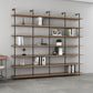 9.84"W Bookshelf Industrial Style Wall Mounted Bookcase for Home and Office