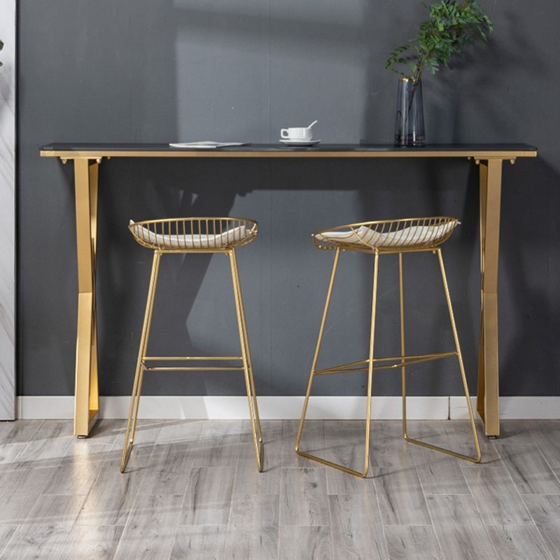 Glam 1/2/3 Pieces Sintered Stone Bar Table Set Rectangular Counter Set for Home Use Clearhalo 'Bar Furniture' 'furn' 'furn_home_bar_bar_sets' 'Furniture' 'Home Bars & Bar Sets' 'home_bar_bar_sets' 'Kitchen & Dining Furniture' 1200x1200_1be2a3fe-c09e-4928-a254-393003a66e43