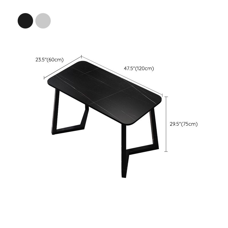 Scrivania rettangolare da ufficio in stile industriale scrivania da ufficio con gambe metalliche