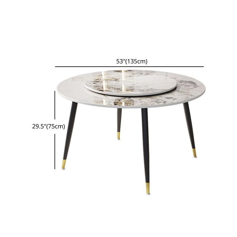 1/4/7 Pcs Metal Modern Dining Room Set with Round Table and Metal Base Dining Set Clearhalo 'Dining Room Sets' 'Dining Tables & Seating' 'dining_room_set' 'furn' 'furn_dining_room_set' 'Furniture' 'furniture_dining_room_set' 'Kitchen & Dining Furniture' 'kitchen&dining_furn' 'kitchen' 1200x1200_1be5b8b3-446f-499b-96a7-19ea4a05dd18