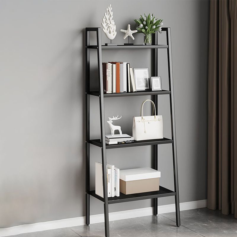 Contemporary Open Bookcase Metal Ladder Bookshelf for Kitchen Clearhalo 'Bookcases' 'furn' 'furn_bookcases' 'Furniture' 'Office Furniture' 1200x1200_1be694cf-9622-4d2d-9e4c-91e0ca51dfc2