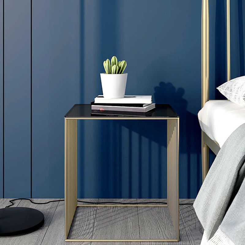 19.69" Tall Glass Top Bedside Cabinet 1-Shelf Accent Table Nightstand Clearhalo 'Bedroom Furniture' 'furn' 'furn_night_stand' 'Furniture' 'night_stand' 'Nightstands' 1200x1200_1be73ead-2460-4ab1-a450-94f67ef43ca8